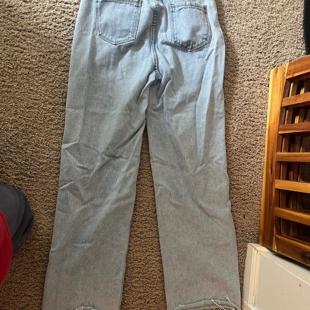 Princess Polly Sky Blue Denim Pants